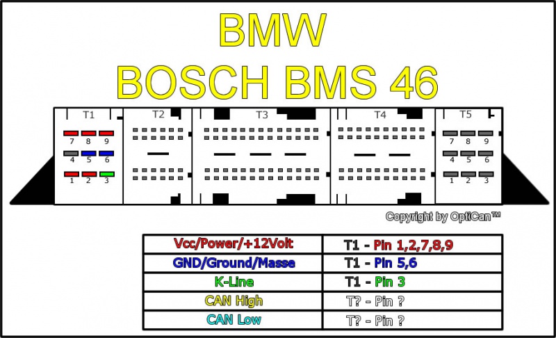 Bosch MS 46 pinout diagram 1